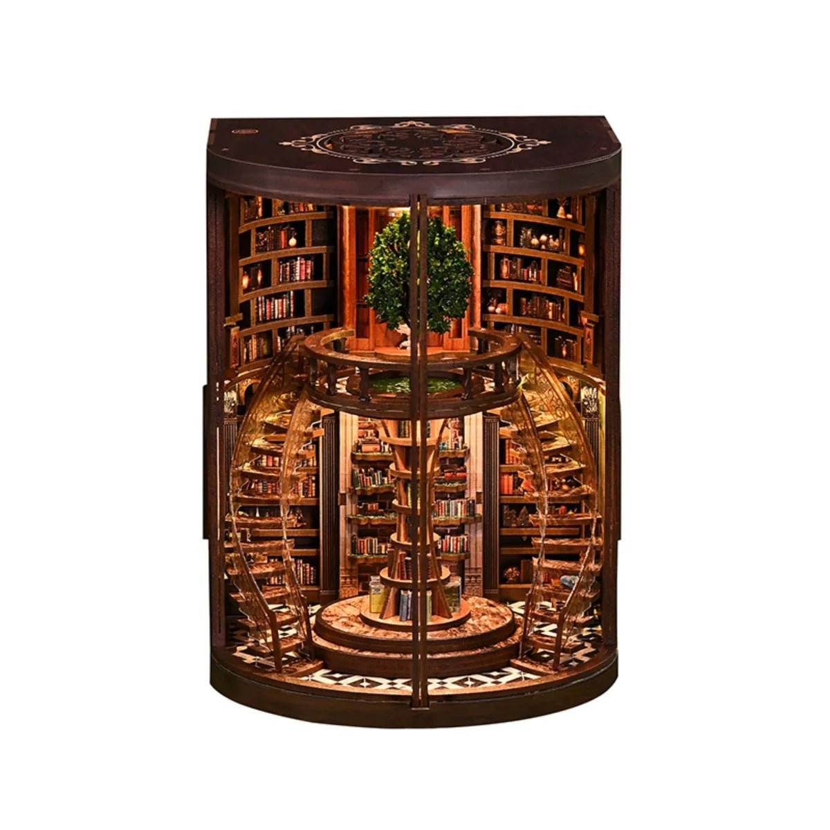 DIY Book Nook Kit (RoomBox), Wisdom Rings Book Repository (AH01005) – Roombox | Varvikas