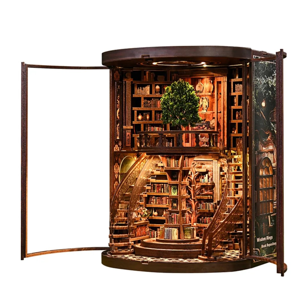 DIY Book Nook Kit (RoomBox), Wisdom Rings Book Repository (AH01005) – Roombox | Varvikas
