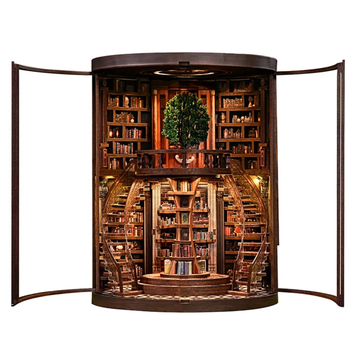 DIY Book Nook Kit (RoomBox), Wisdom Rings Book Repository (AH01005) – Roombox | Varvikas