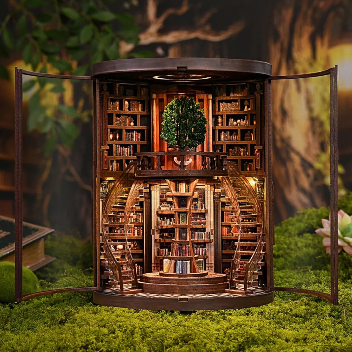 DIY Book Nook Kit (RoomBox), Wisdom Rings Book Repository (AH01005) – Roombox | Varvikas