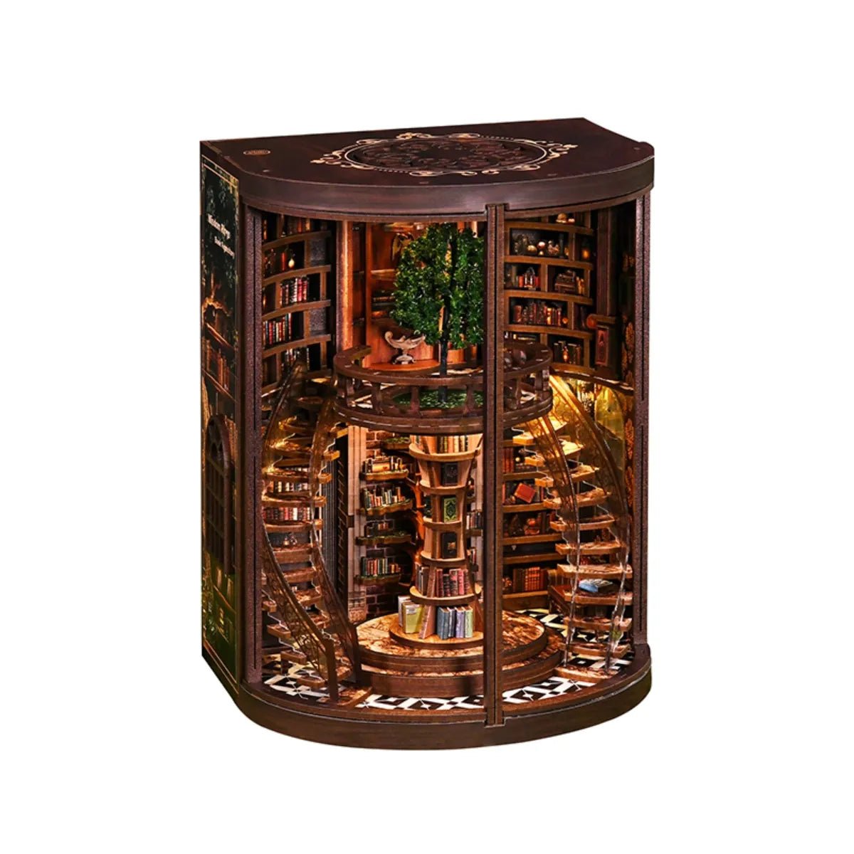 DIY Book Nook Kit (RoomBox), Wisdom Rings Book Repository (AH01005) – Roombox | Varvikas