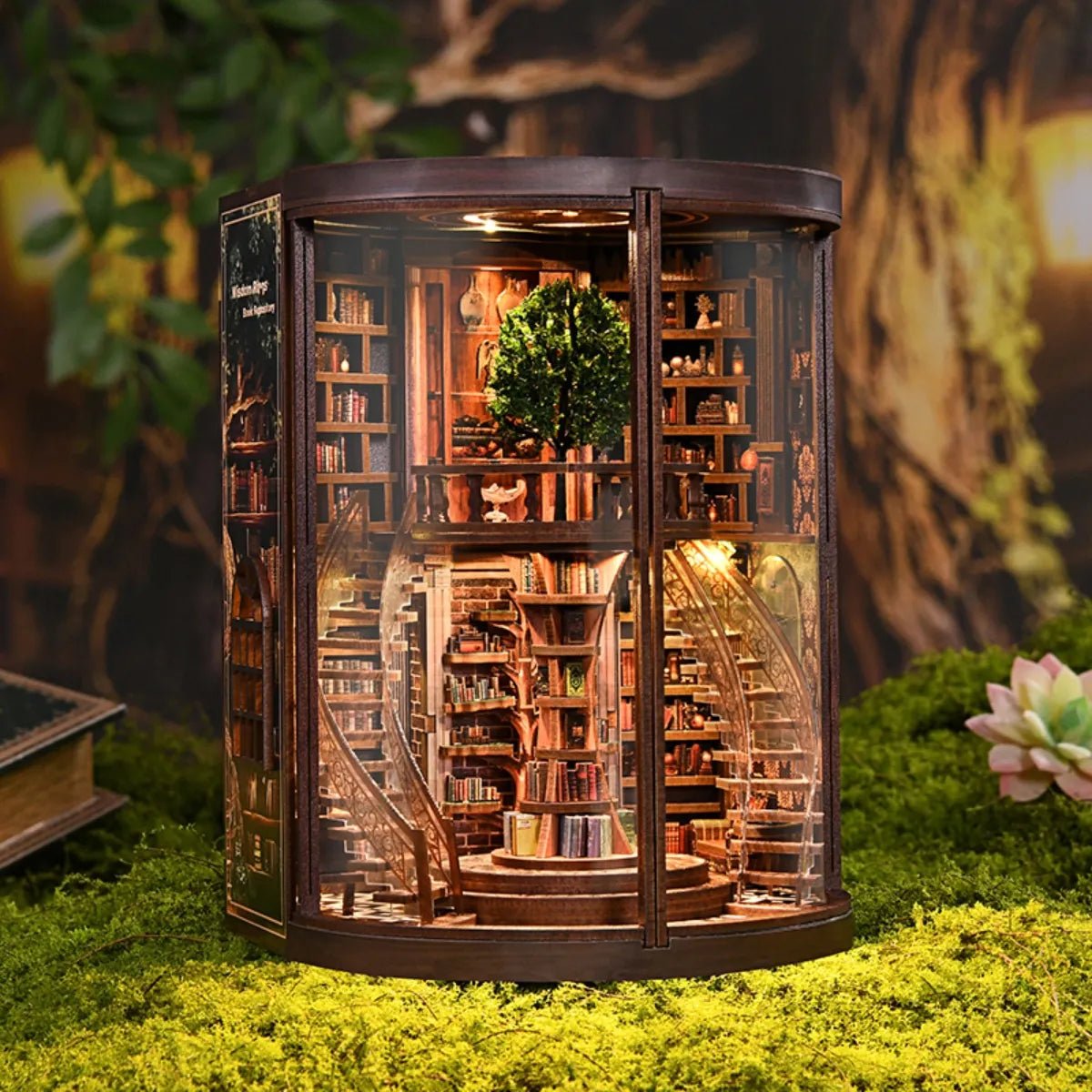 DIY Book Nook Kit (RoomBox), Wisdom Rings Book Repository (AH01005) – Roombox | Varvikas
