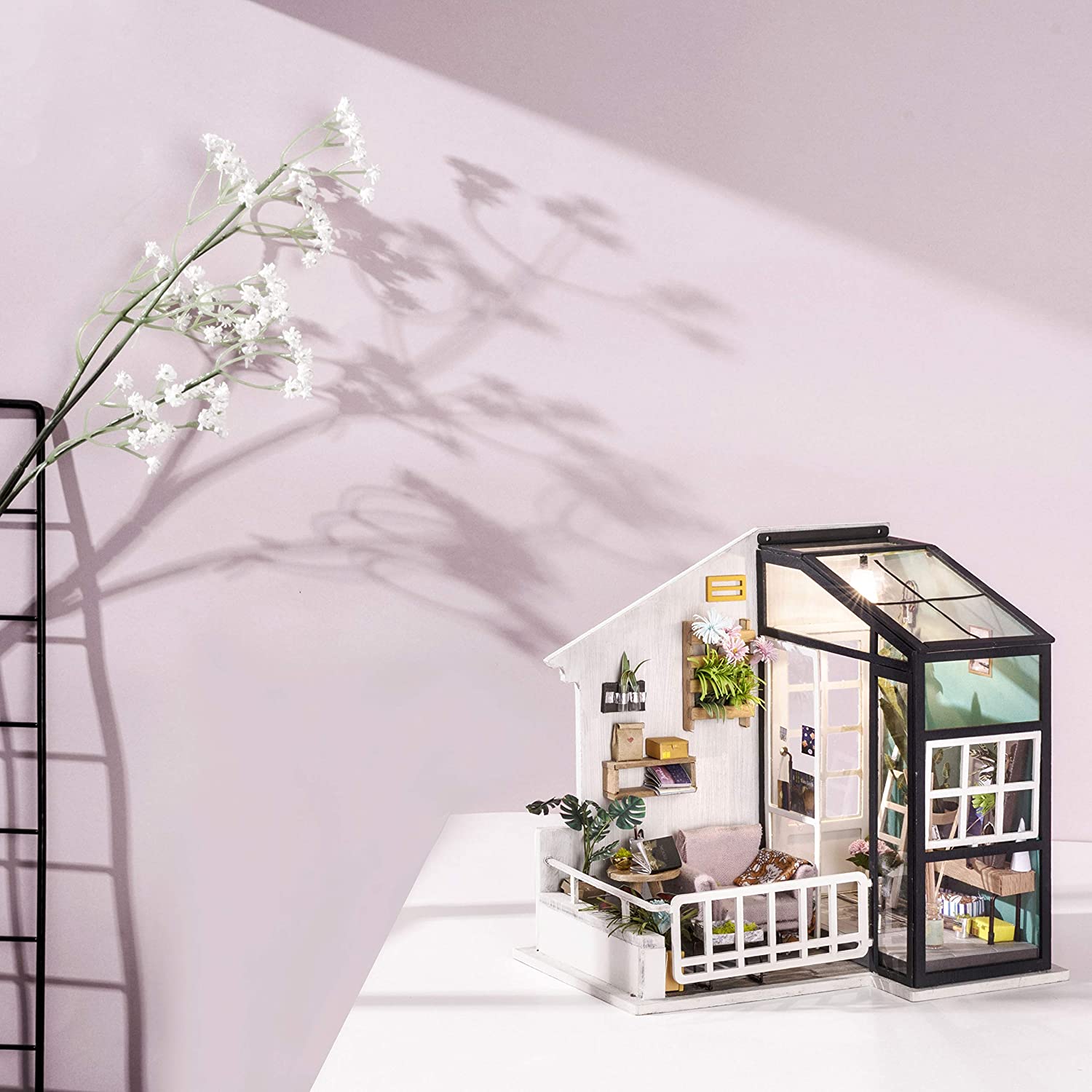 DIY Miniature House Kit (RoomBox) | Balcony Daydreaming (RBM002e) – Roombox | Varvikas.Shop