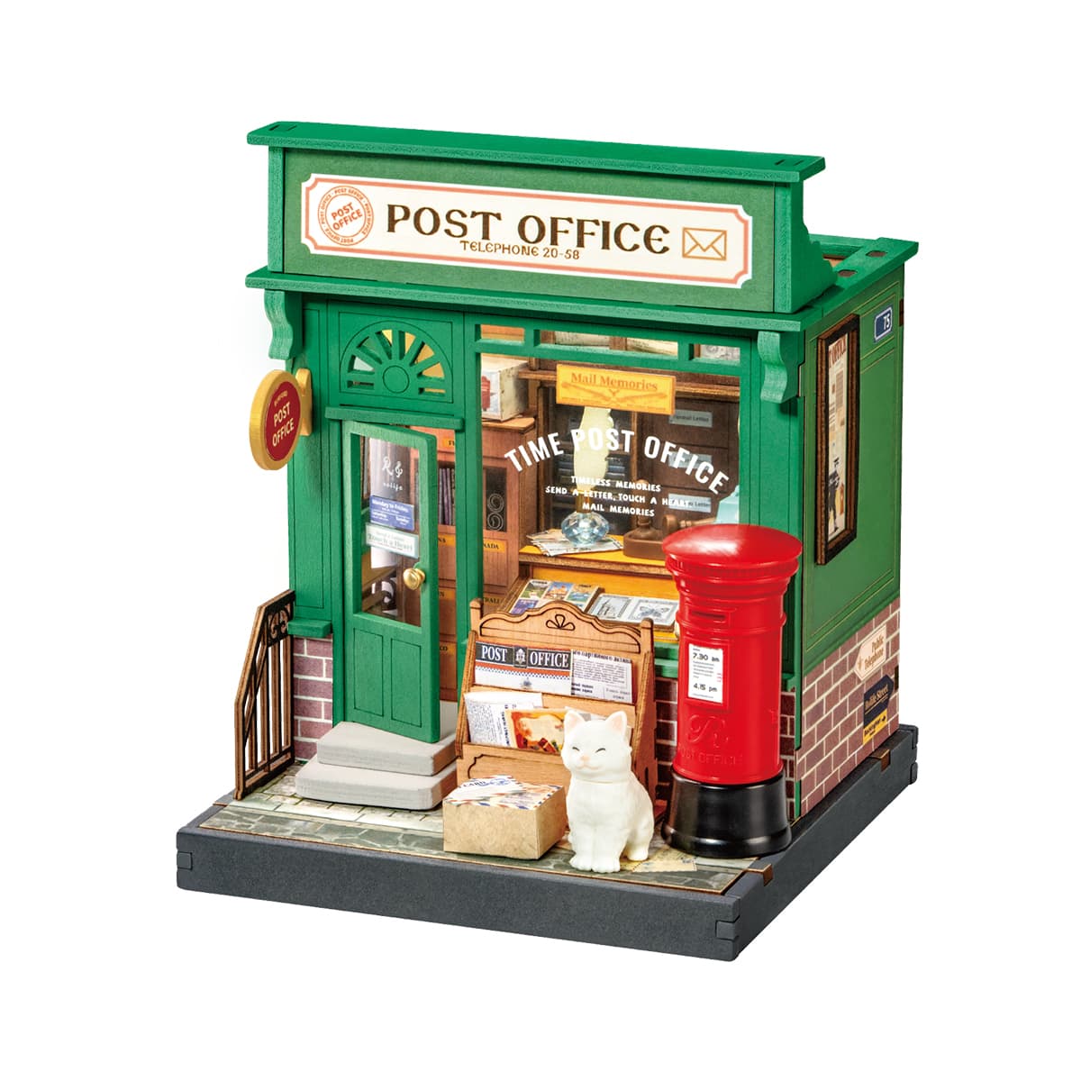 DIY Miniature House Kit (RoomBox) | Century Post Office (RDS027e) – Roombox | Varvikas.Shop