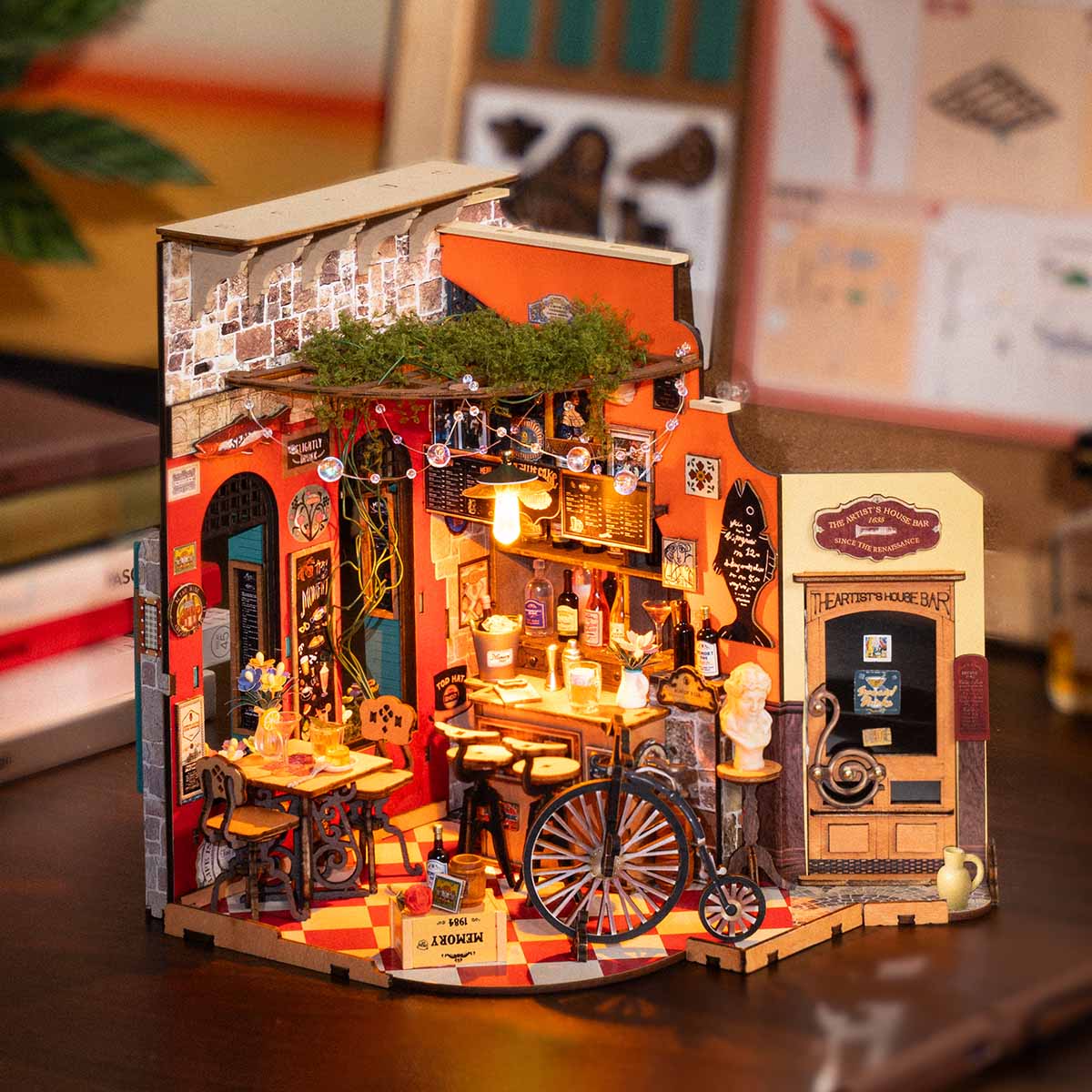 DIY Miniature House Kit (RoomBox) | Cheers Bar & Dining (DG173e) – Roombox | Varvikas.Shop
