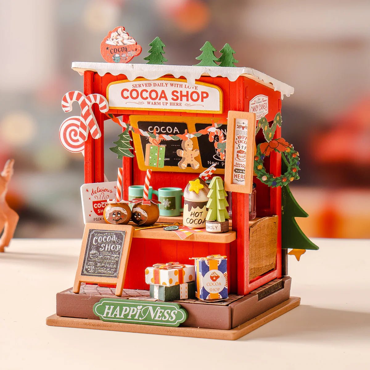 DIY Miniature House Kit (RoomBox) | Cocoa Shop (RDS024e) – Roombox | Varvikas.Shop