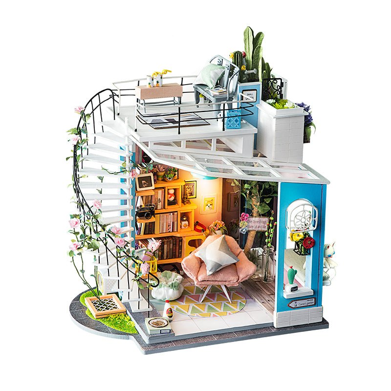 DIY Miniature House Kit (RoomBox) | Dora's Loft (RB010e) – Roombox | Varvikas.Shop