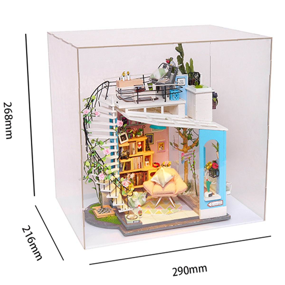 DIY Miniature House Kit (RoomBox) | Dora's Loft (RB010e) – Roombox | Varvikas.Shop