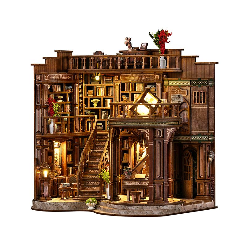 DIY Miniature House Kit (RoomBox), Dreamy Book Hall (AW02 - 003) – Roombox | Varvikas.Shop