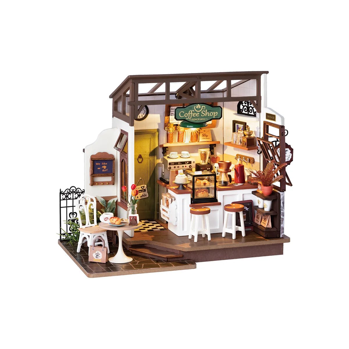 DIY Miniature House Kit (RoomBox), Flavory Café (DG162) – Roombox | Varvikas.Shop