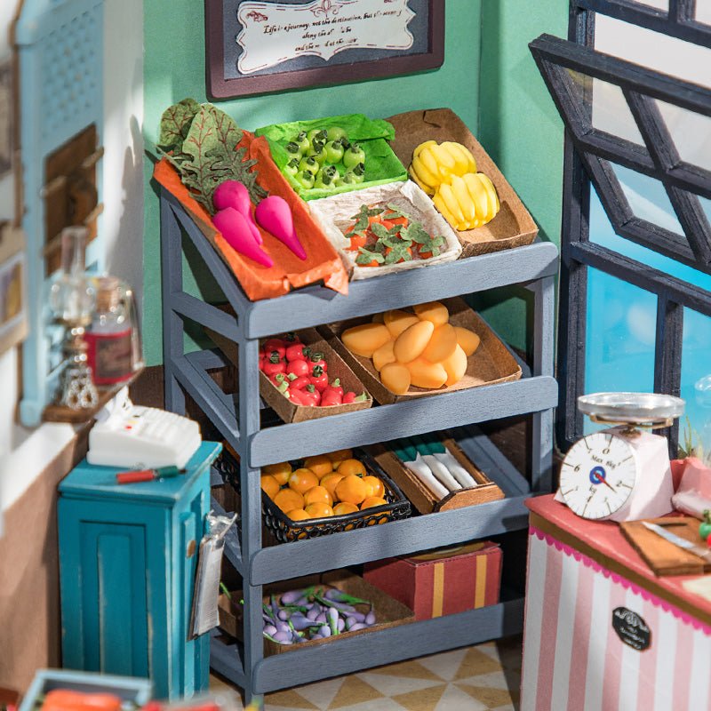 DIY Miniature House Kit (RoomBox) | Fruit Shop (RB012e) – Roombox | Varvikas.Shop