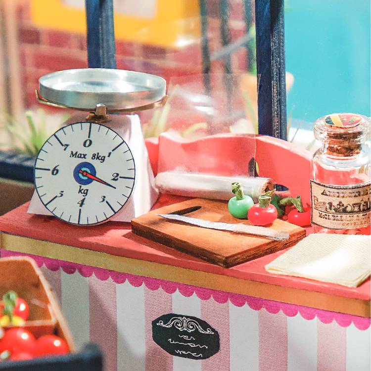 DIY Miniature House Kit (RoomBox) | Fruit Shop (RB012e) – Roombox | Varvikas.Shop