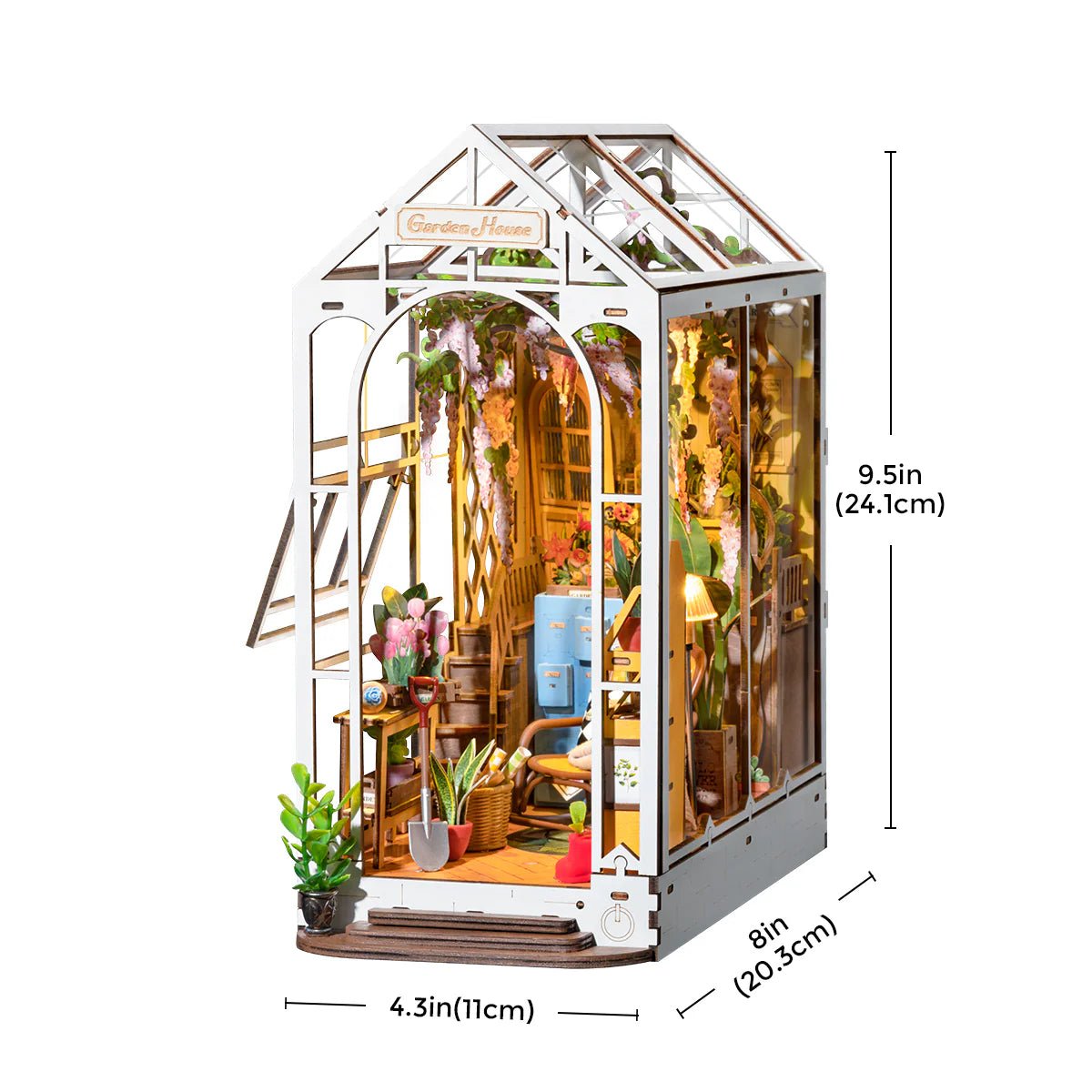 DIY Miniature House Kit (RoomBox) | Garden House (RDS010e) – Roombox | Varvikas.Shop