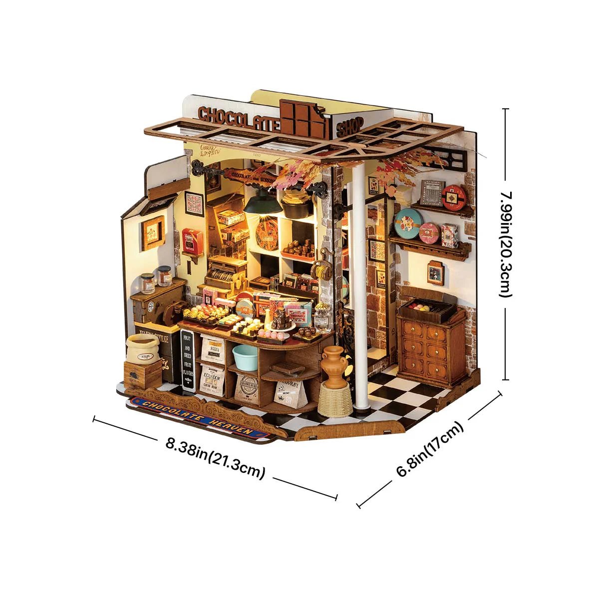 DIY Miniature House Kit (RoomBox) | Henry’s Chocolate (DG174e) – Roombox | Varvikas.Shop