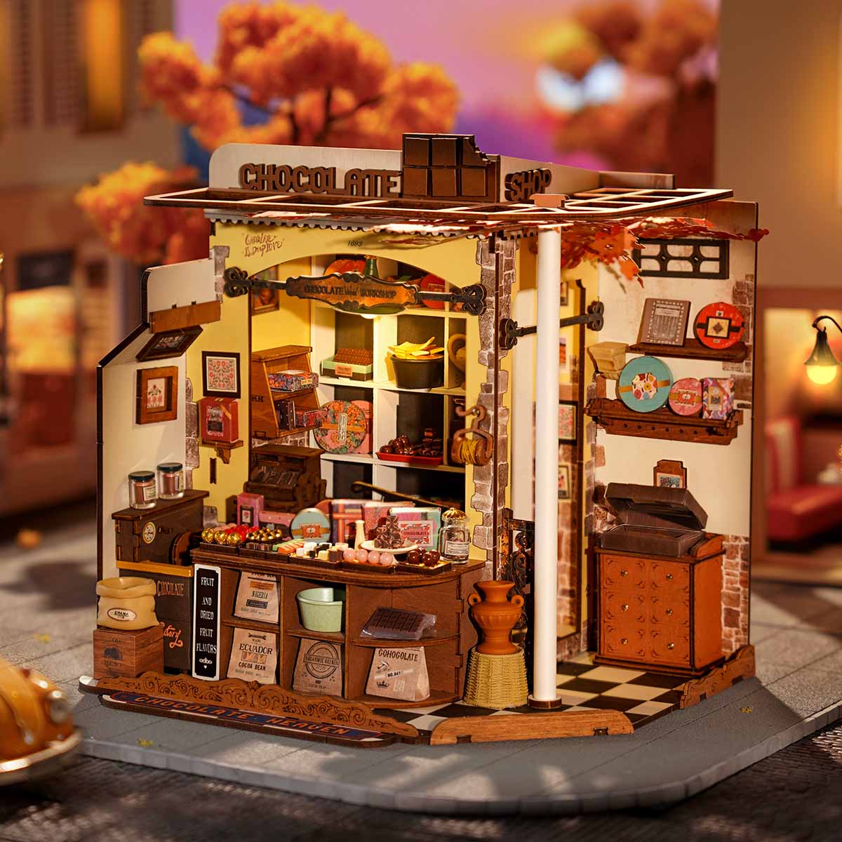 DIY Miniature House Kit (RoomBox) | Henry’s Chocolate (DG174e) – Roombox | Varvikas.Shop