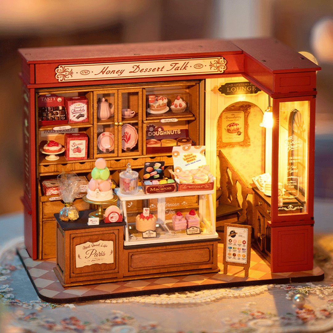 DIY Miniature House Kit (RoomBox) | Honey Dessert Talk (RB019e) – Roombox | Varvikas.Shop