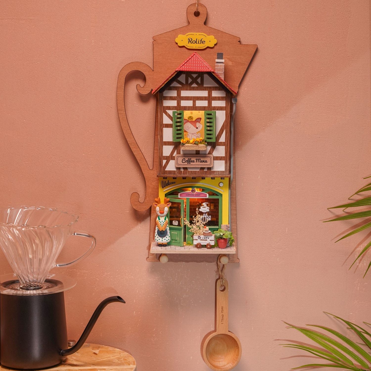 DIY Miniature House Kit (RoomBox) | Lazy Coffee House (RDS020e) – Roombox | Varvikas.Shop