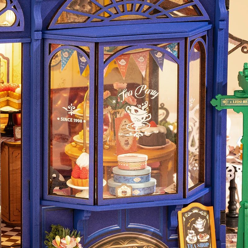 DIY Miniature House Kit (RoomBox), Leisure Time Tea Room (DG171e) – Roombox | Varvikas