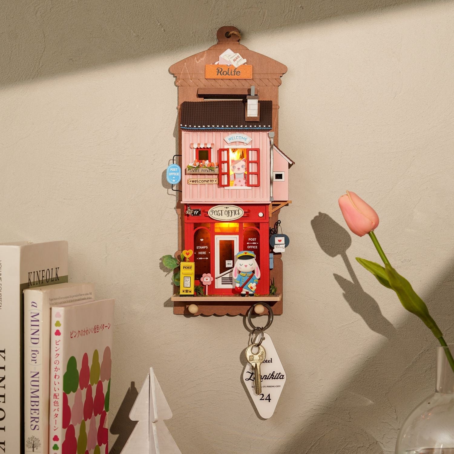 DIY Miniature House Kit (RoomBox) | Love Post Office (RDS021e) – Roombox | Varvikas.Shop