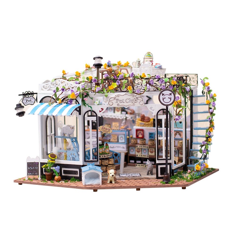 DIY Miniature House Kit (RoomBox), Pet Club (K - 1065) – Roombox | Varvikas.Shop
