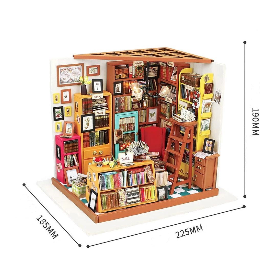 DIY Miniature House Kit (RoomBox) | Sam's Study (RB002e) – Roombox | Varvikas.Shop