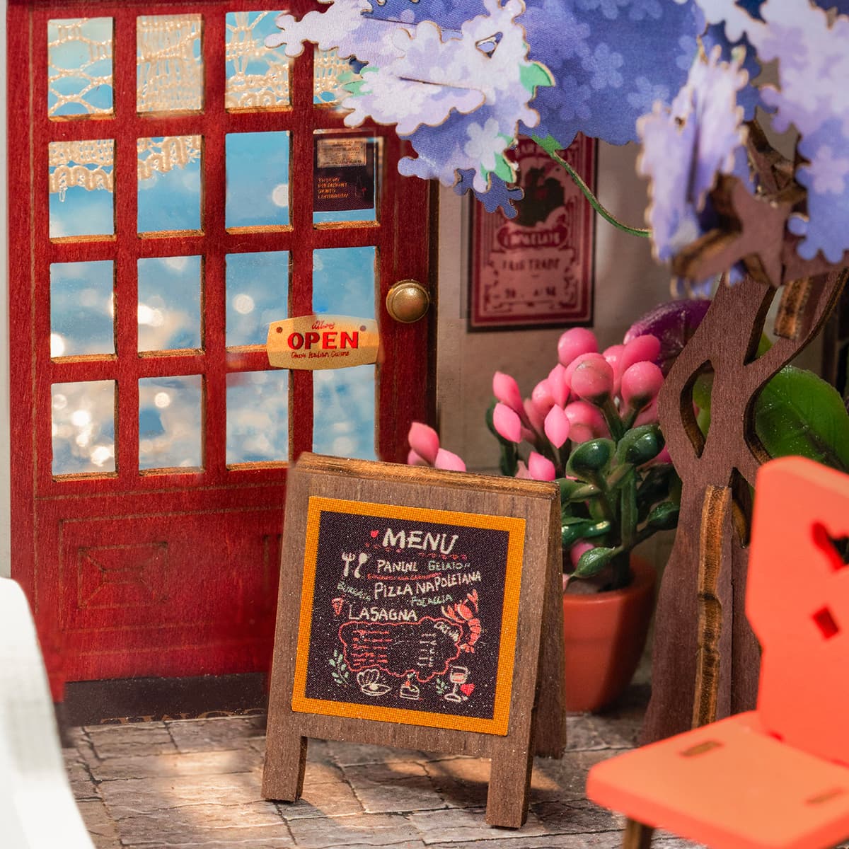 DIY Miniature House Kit (RoomBox) | Sea Holiday Restaurant (RDS026e) – Roombox | Varvikas.Shop