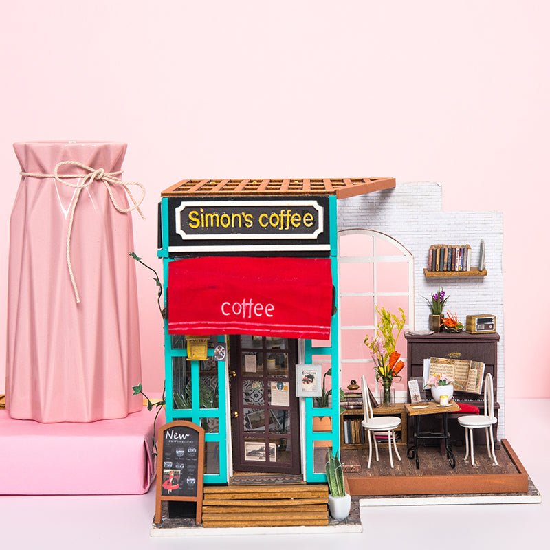 DIY Miniature House Kit (RoomBox) | Simon's Coffee (RB008e) – Roombox | Varvikas.Shop