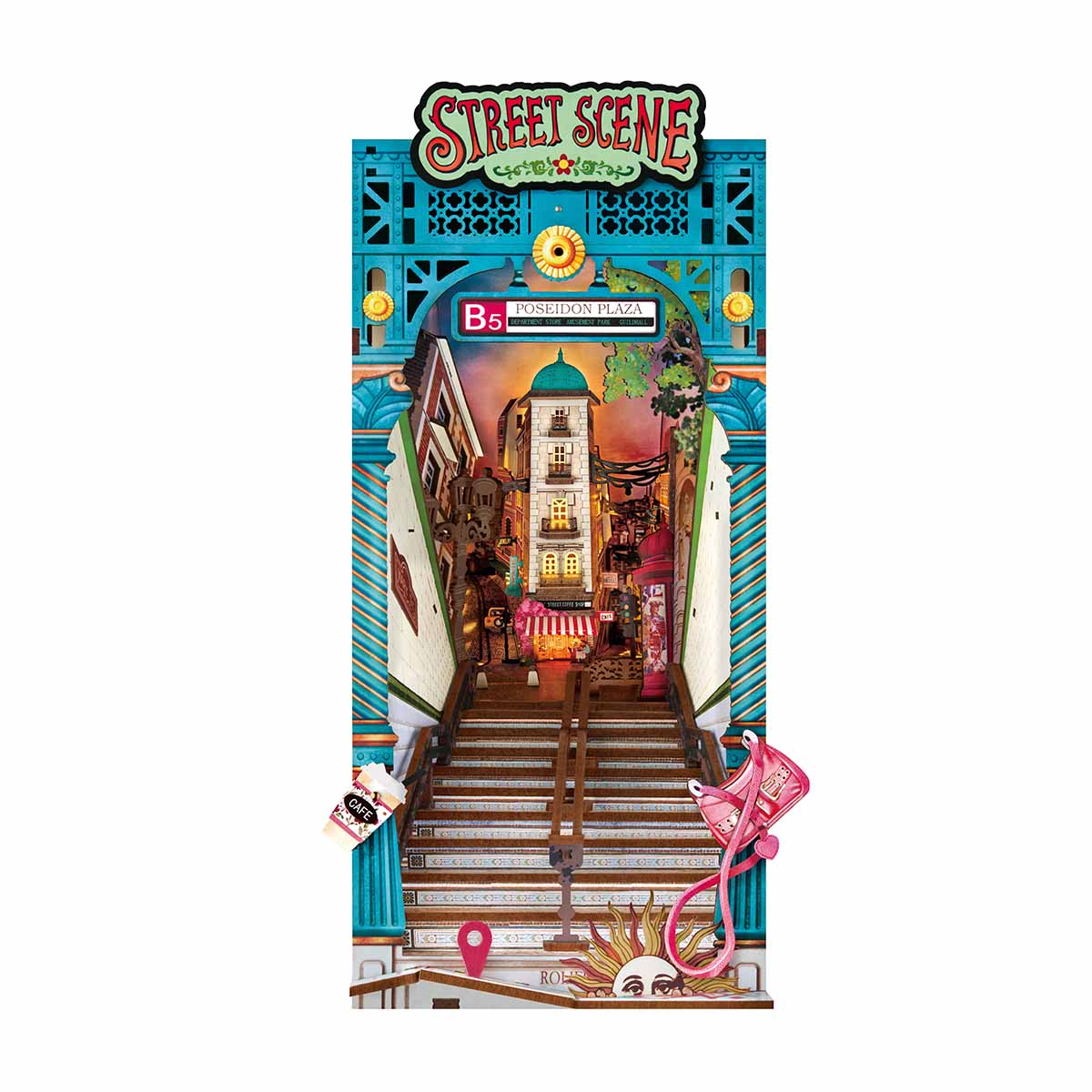 DIY Miniature House Kit (RoomBox) | Street Scene (TGB13e) – Roombox | Varvikas.Shop