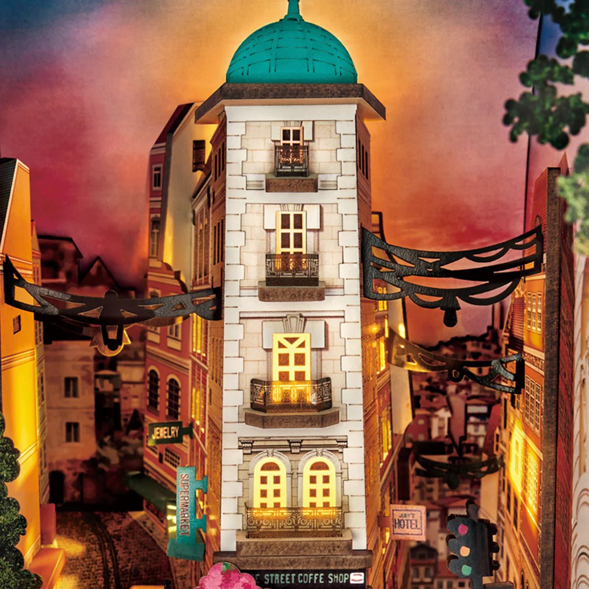 DIY Miniature House Kit (RoomBox) | Street Scene (TGB13e) – Roombox | Varvikas.Shop