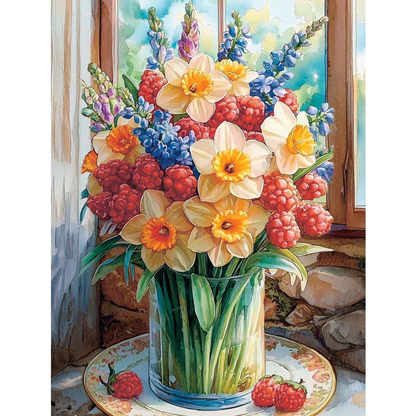LG389e - Summer in a Vase – Diamond painting | Varvikas.Shop