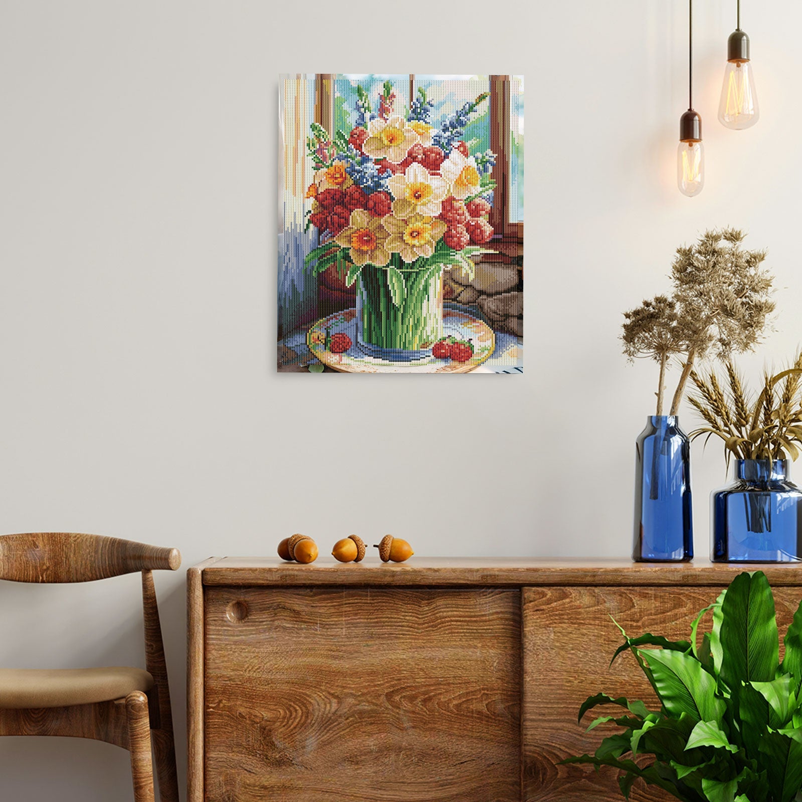 LG389e - Summer in a Vase – Diamond painting | Varvikas.Shop