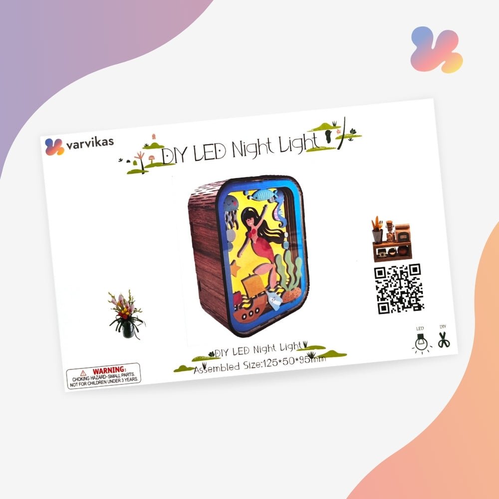 OC008e - Mermaid Light – Wooden constructors | Varvikas.Shop