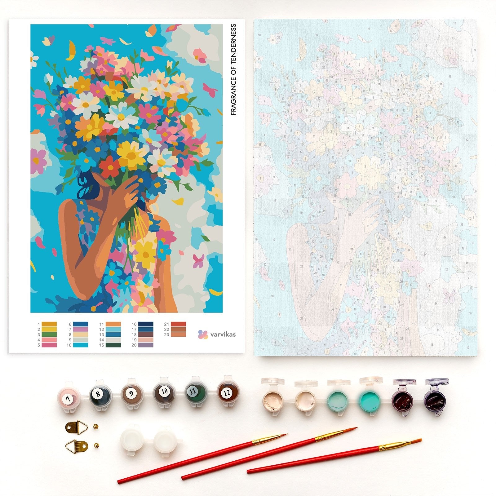 Paint by Numbers 20×30 cm, Fragrance of Tenderness (MC1160e) – Painting by numbers | Varvikas.Shop