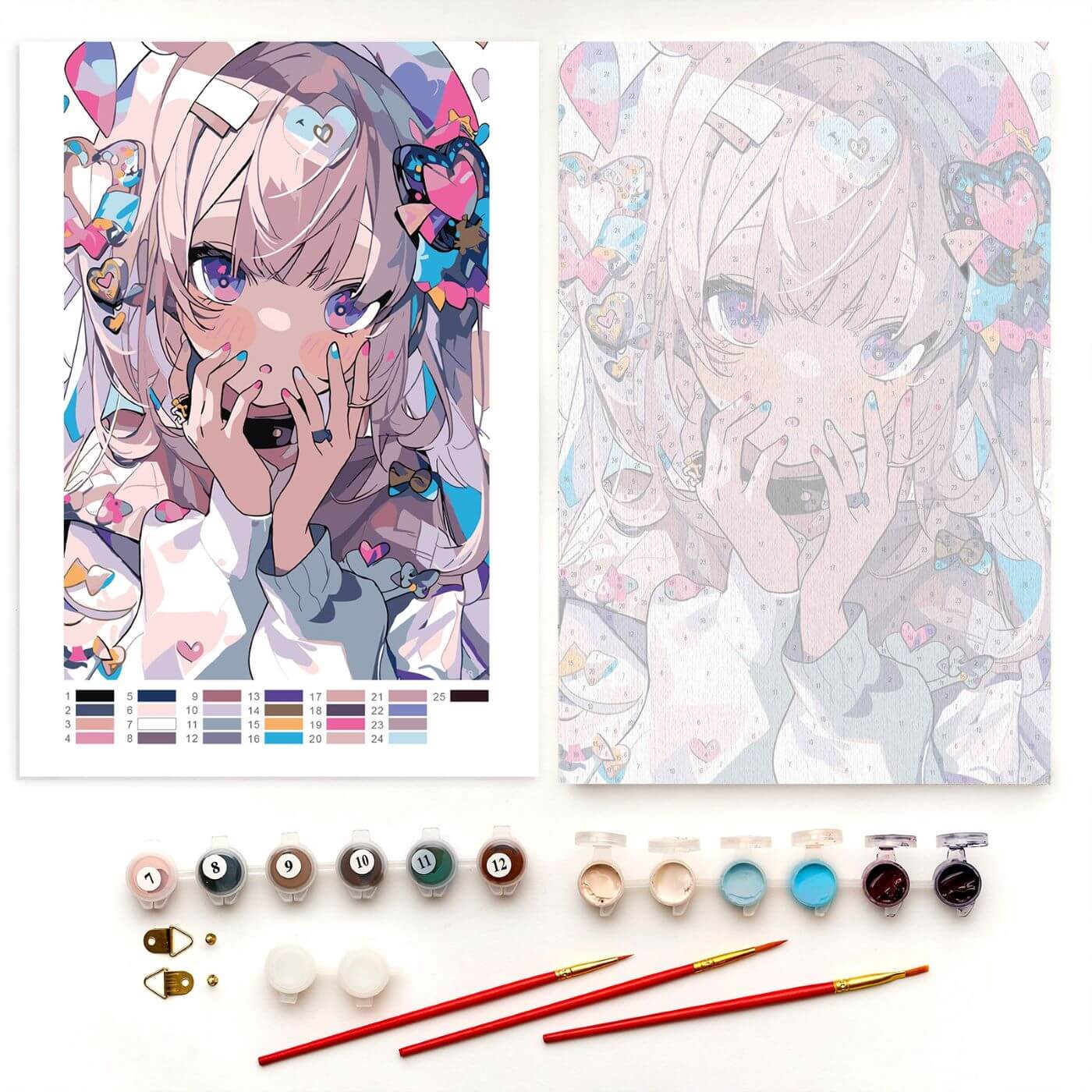 Paint by Numbers 20x30 cm | Anime girl (MC1145e) – Painting by numbers | Varvikas.Shop