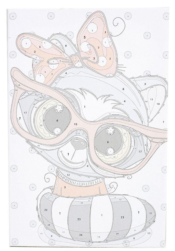 Paint by Numbers 20x30 cm | Baby Raccoon (MC1096e) – Painting by numbers | Varvikas.Shop