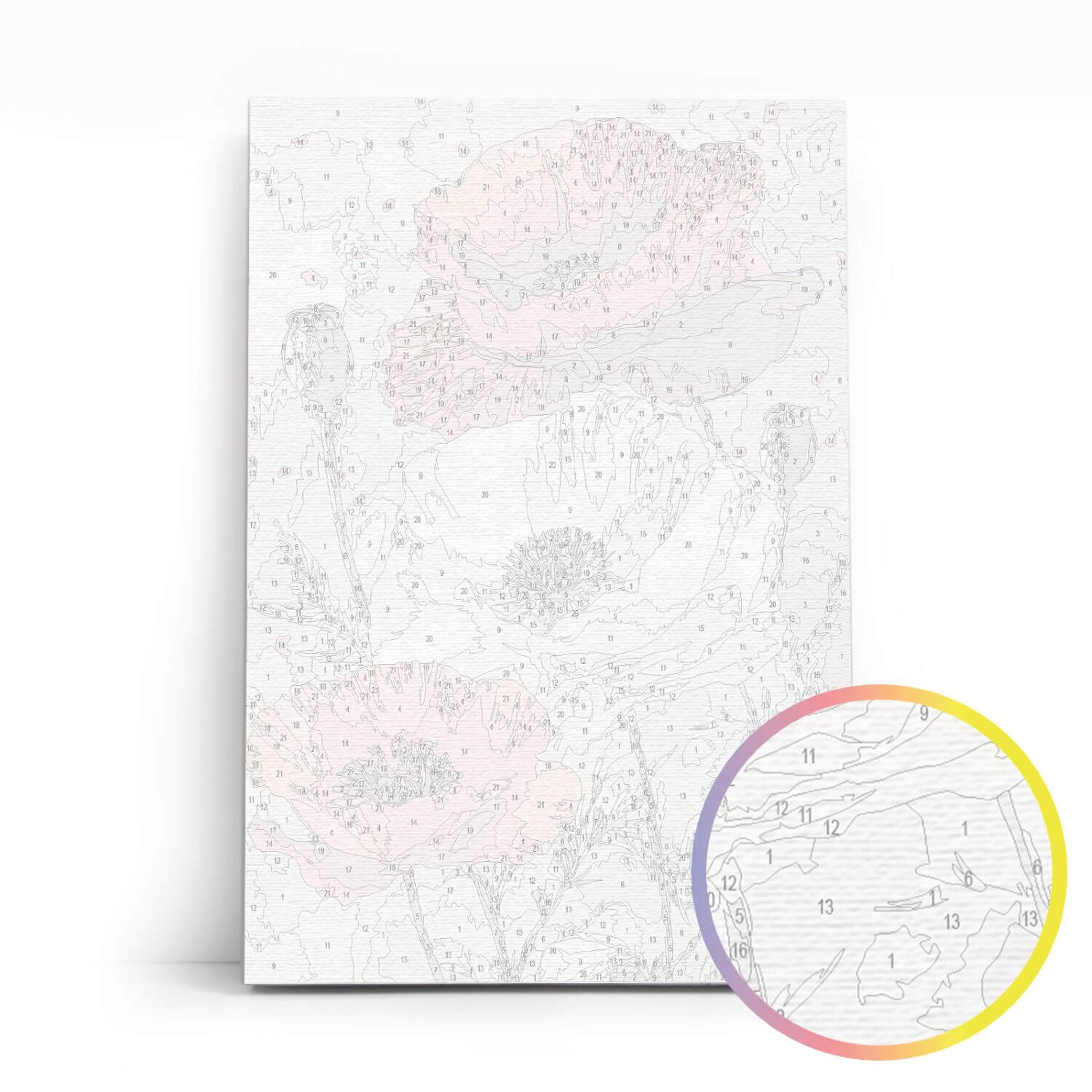 Paint by Numbers 20x30 cm | Blooming Poppies (MC1153e) – Painting by numbers | Varvikas.Shop