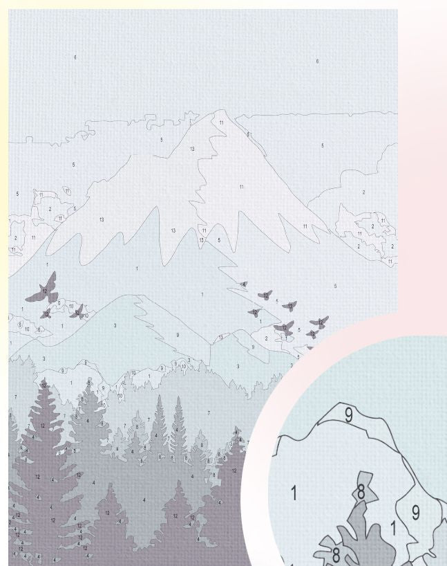 Paint by Numbers 20x30 cm | Conquering Everest (MC1129e) – Painting by numbers | Varvikas.Shop