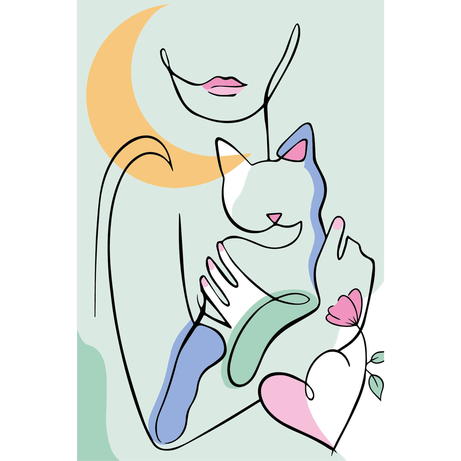 Paint by Numbers 20x30 cm | Embrace (MC1138e) – Painting by numbers | Varvikas.Shop