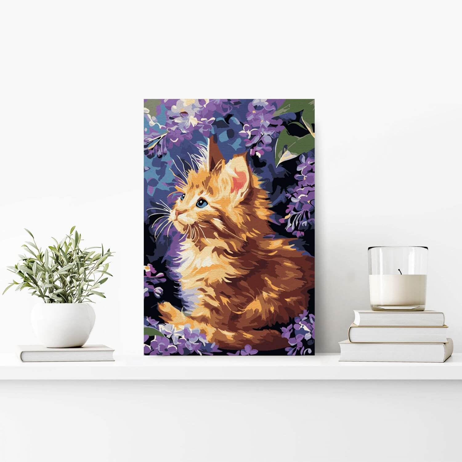 Paint by Numbers 20x30 cm | Ginger Kitten (MC1157e) – Painting by numbers | Varvikas.Shop