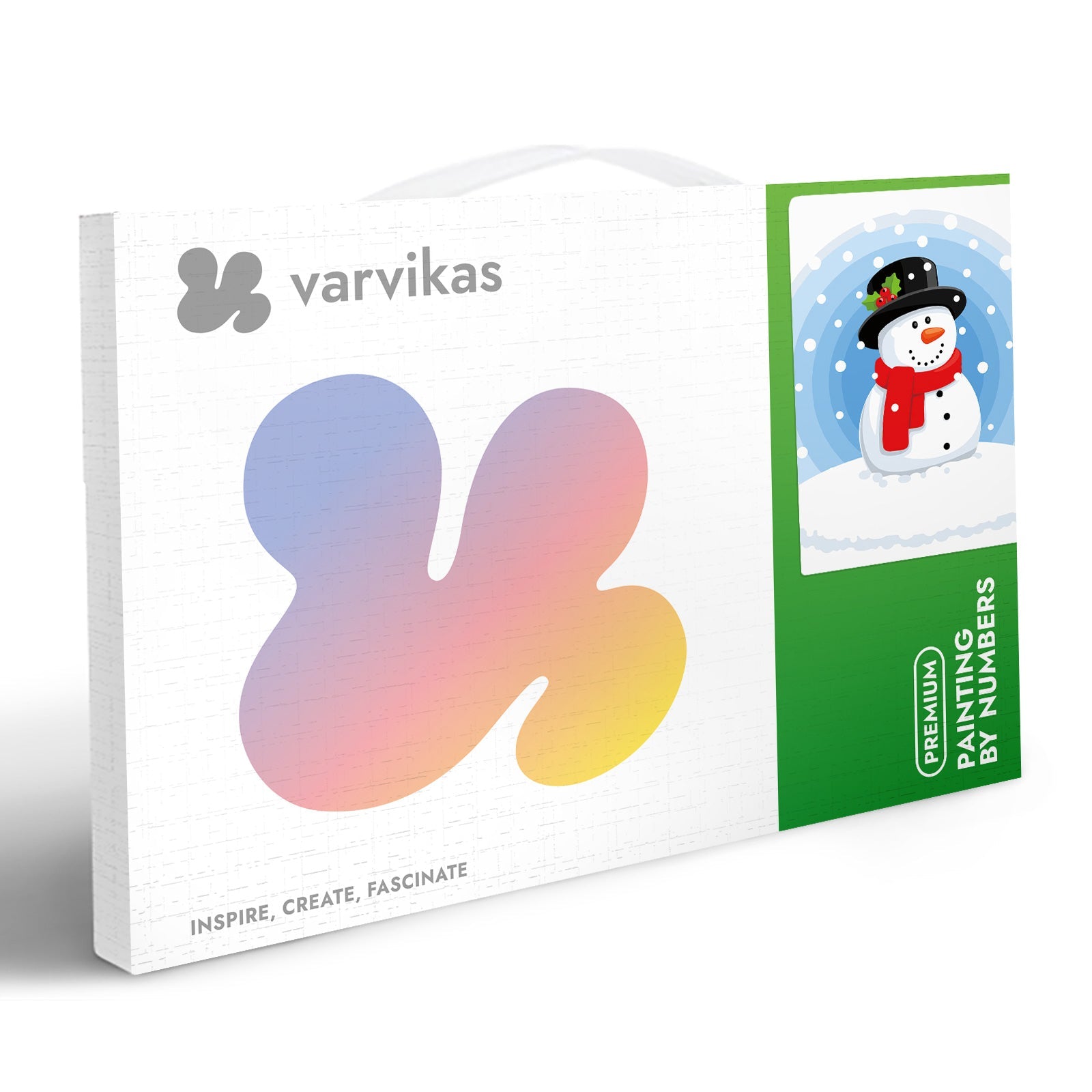 Paint by Numbers 20x30 cm | Happy Snowman (MC1090e) – Painting by numbers | Varvikas.Shop