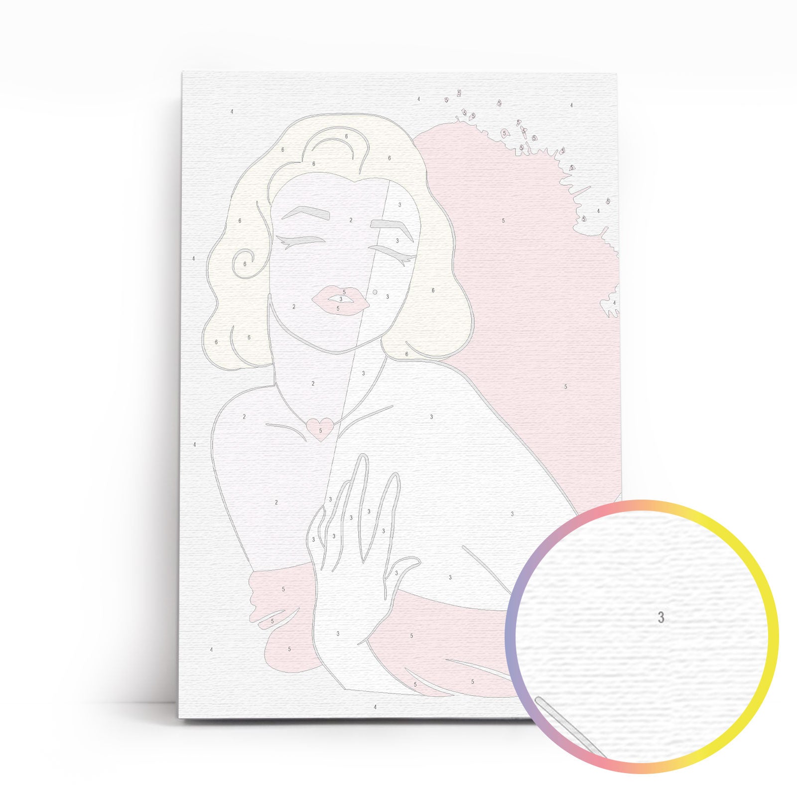 Paint by Numbers 20x30 cm | Hollywood diva (MC1141e) – Painting by numbers | Varvikas.Shop