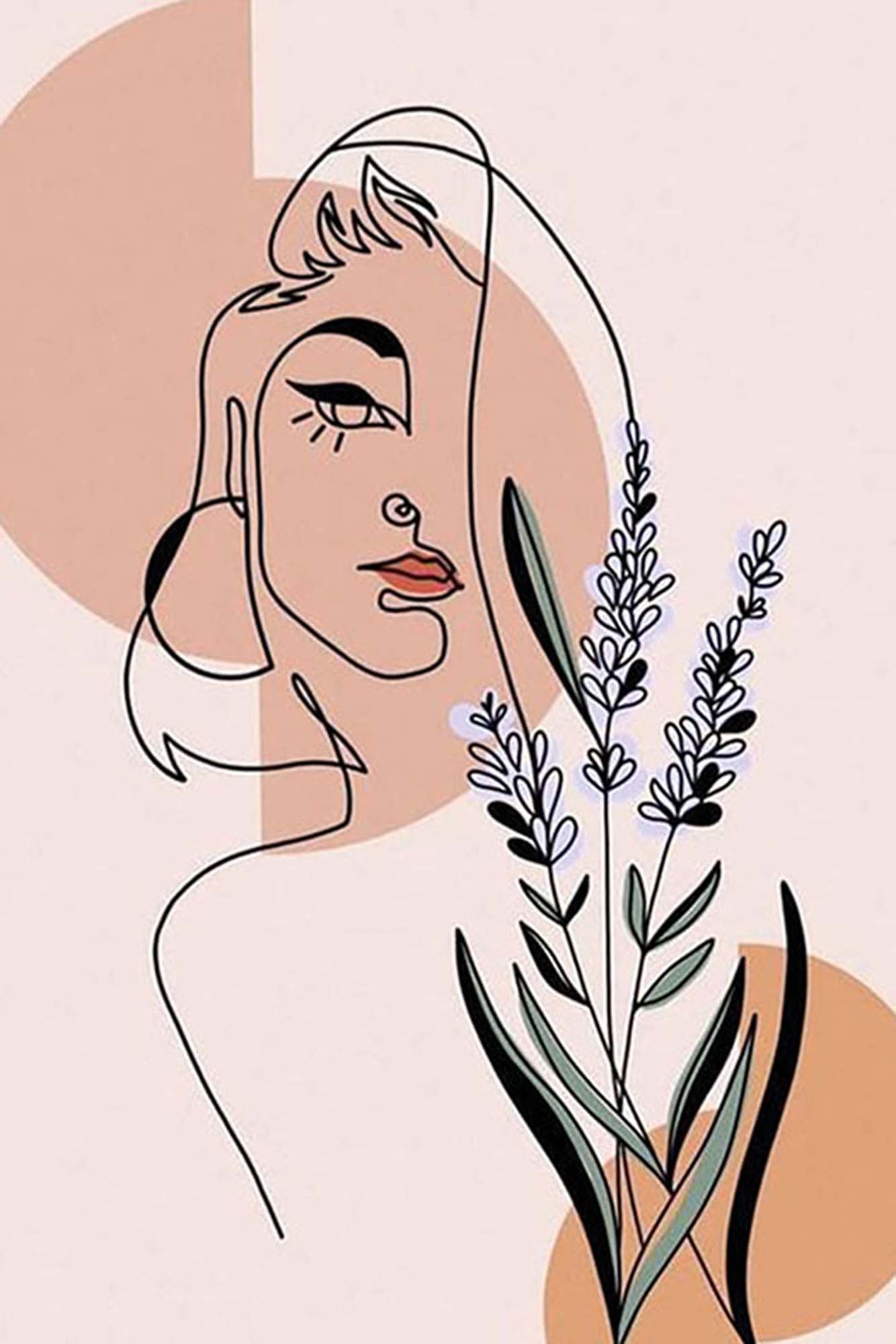 Paint by Numbers 20x30 cm | Linear beauty (MC1134e) – Painting by numbers | Varvikas.Shop