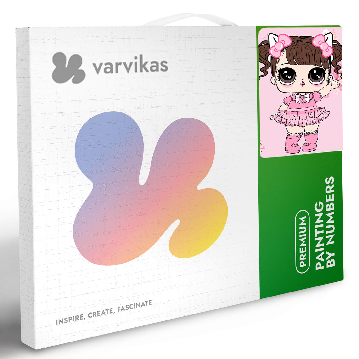 Paint by Numbers 20x30 cm | Little Girl in a Pink Dress (MC1094e) – Painting by numbers | Varvikas.Shop