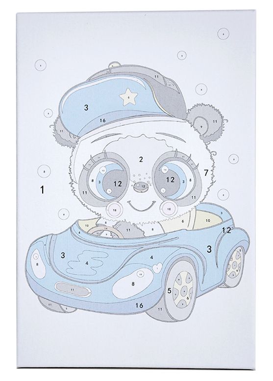 Paint by Numbers 20x30 cm | Little Panda (MC1099e) – Painting by numbers | Varvikas.Shop