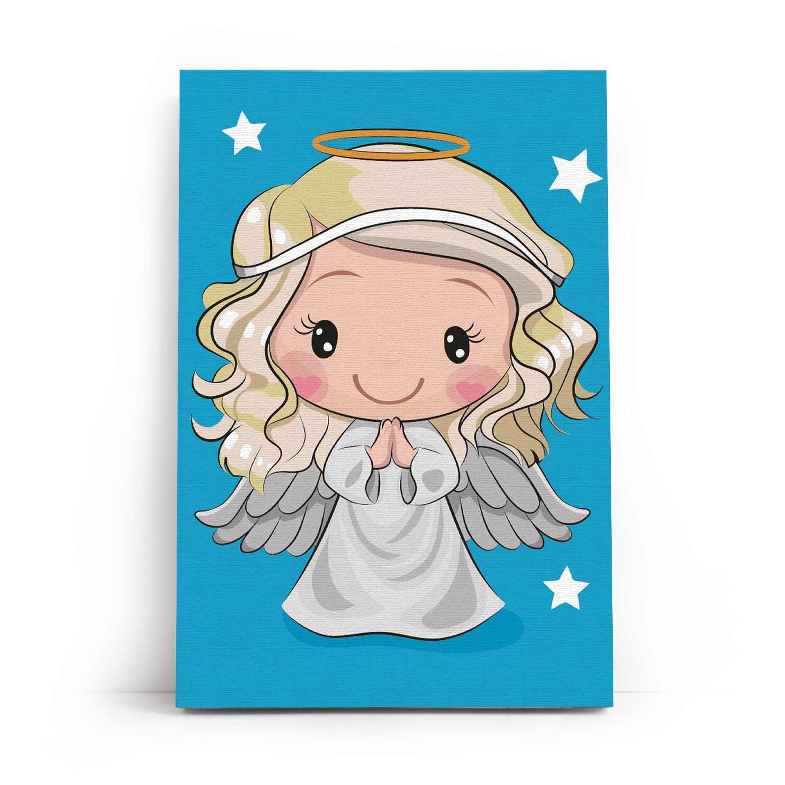 Paint by Numbers 20x30 cm | Little white angel (MC1113e) – Painting by numbers | Varvikas.Shop