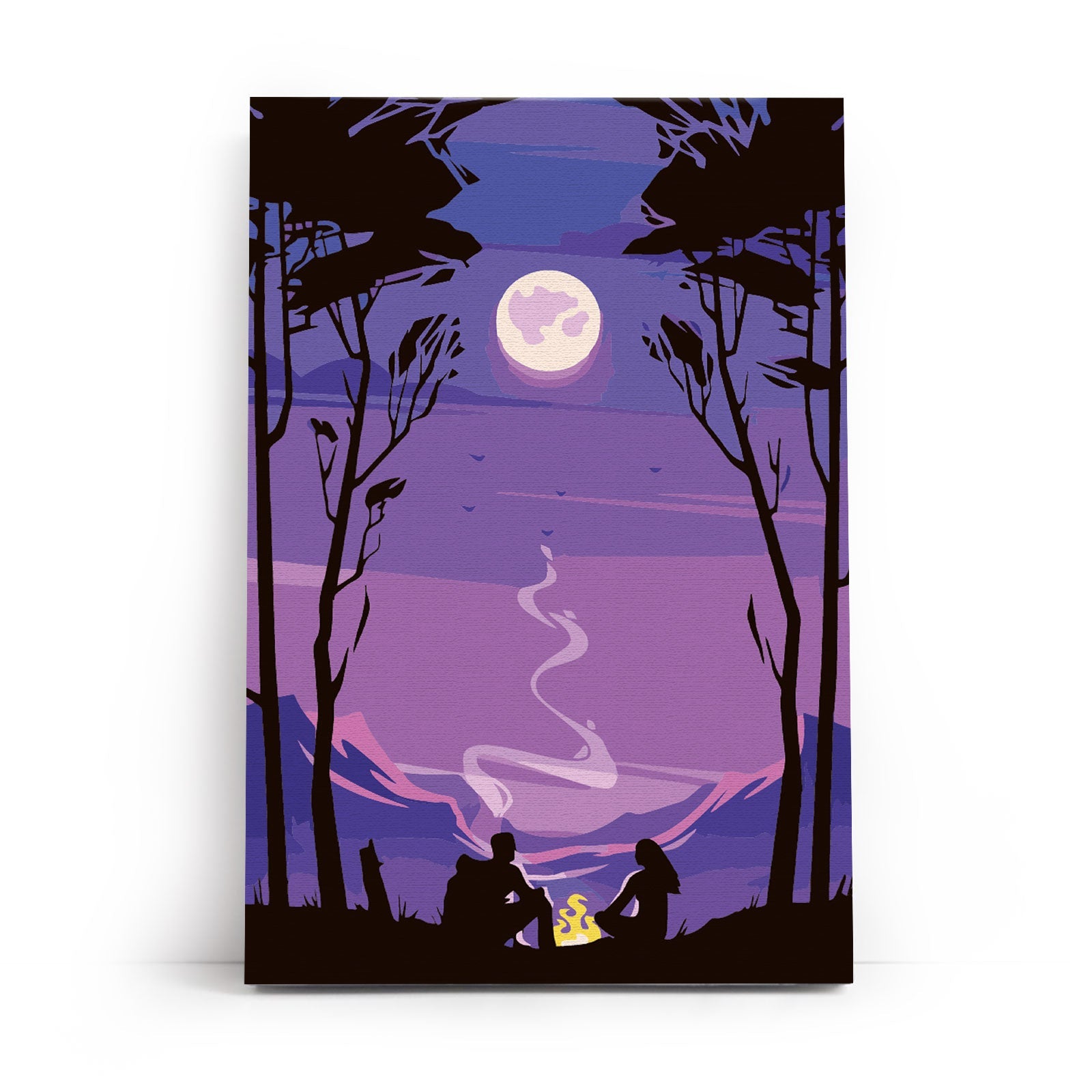 Paint by Numbers 20x30 cm | Night in the mountains (MC1127e) – Painting by numbers | Varvikas.Shop