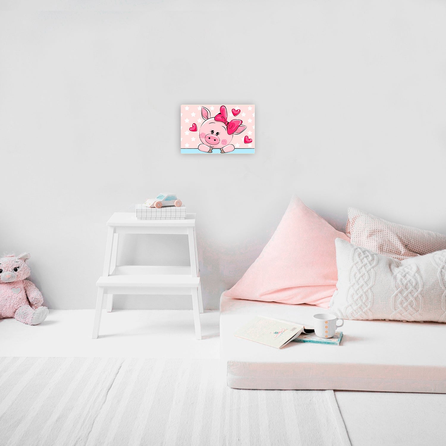 Paint by Numbers 20x30 cm | Piggy in Love (MC1080e) – Painting by numbers | Varvikas.Shop