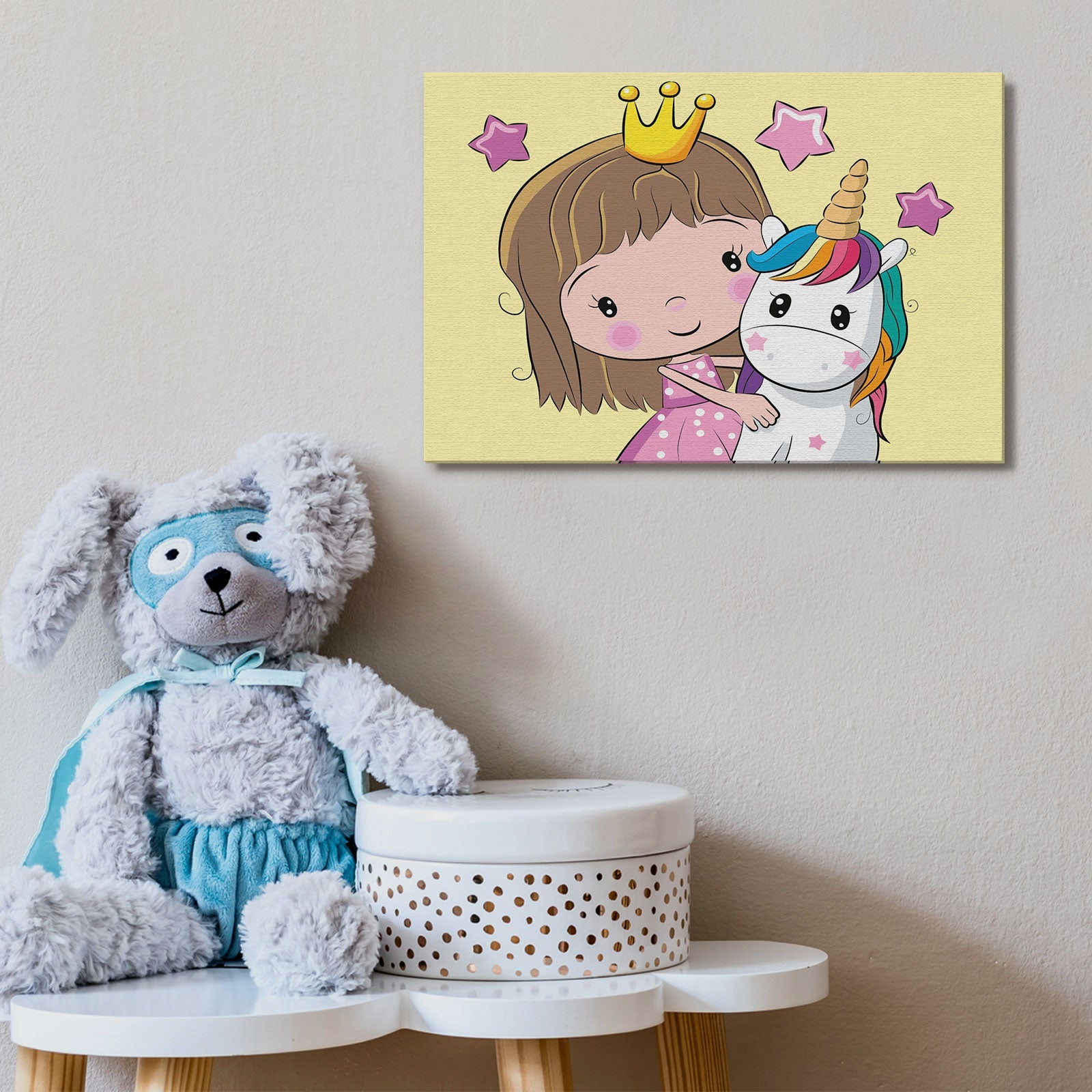Paint by Numbers 20x30 cm | Princess with a Small Unicorn (MC1103e) – Painting by numbers | Varvikas.Shop