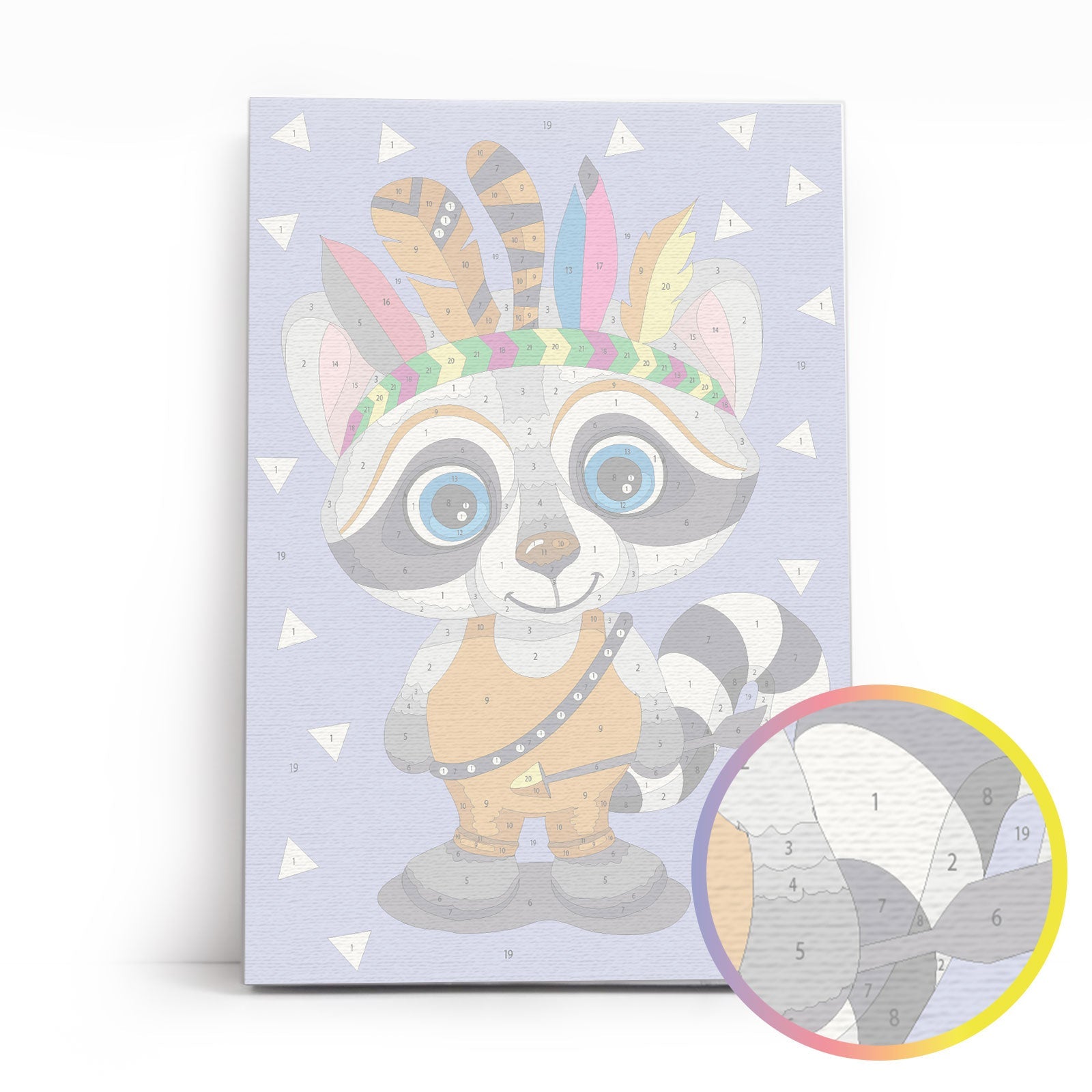 Paint by Numbers 20x30 cm | The Indian (MC1100e) – Painting by numbers | Varvikas.Shop