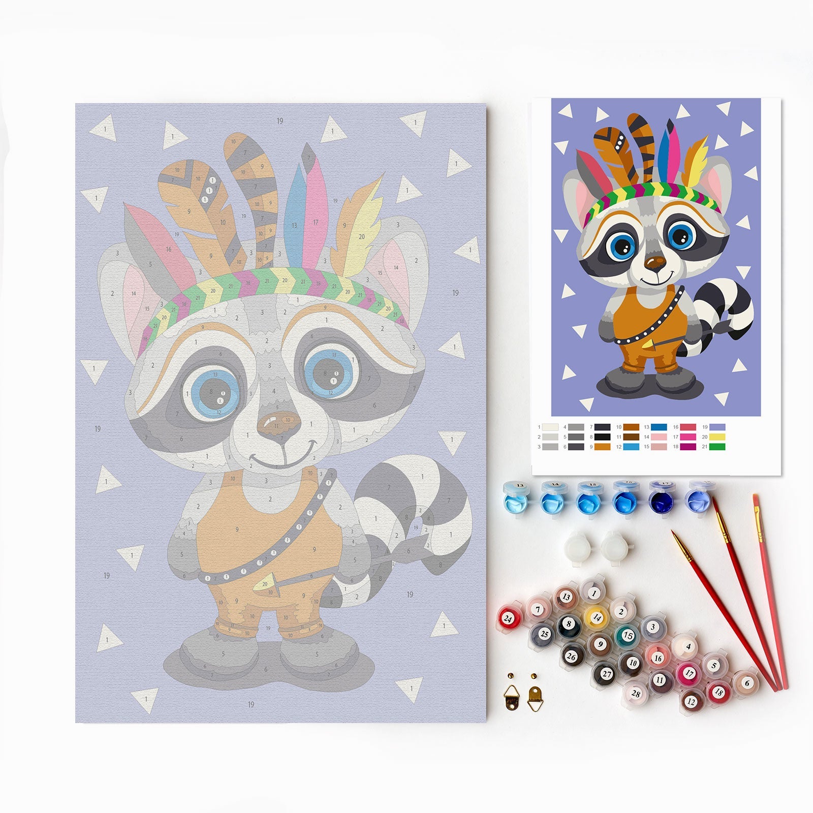 Paint by Numbers 20x30 cm | The Indian (MC1100e) – Painting by numbers | Varvikas.Shop